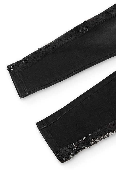 Stretch denim trousers for girl_4