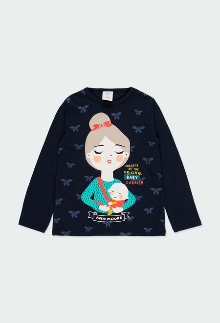 T-Shirt tricot imprimée Ann More pour fille_1