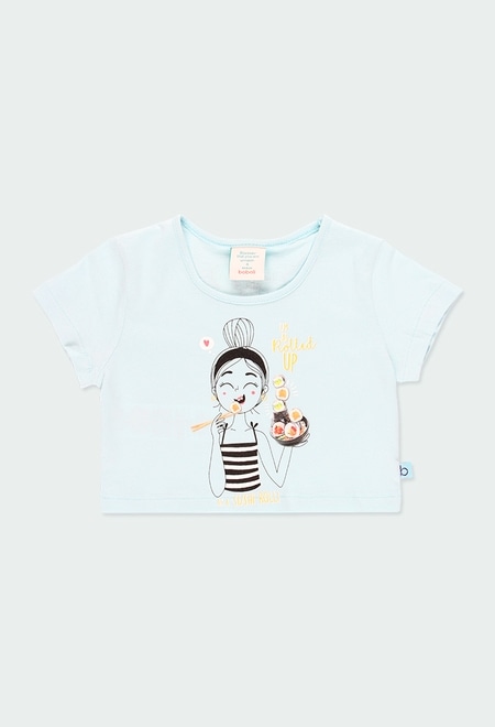 Knit t-Shirt basic for girl_1