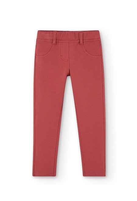 Stretch fleece trousers for girl_1