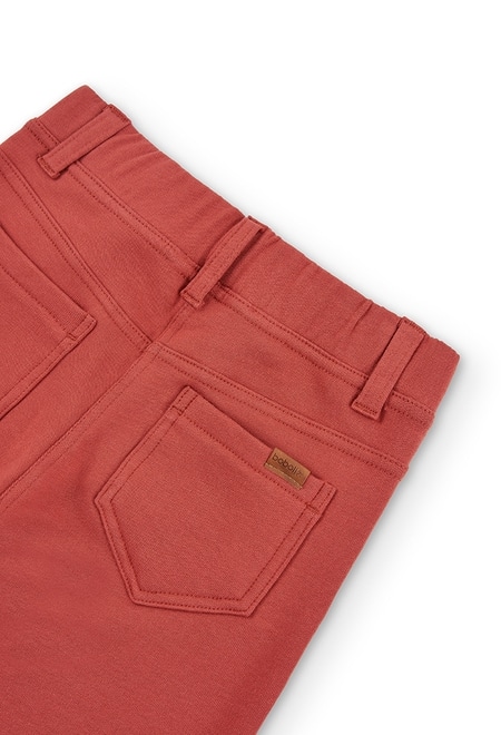 Stretch fleece trousers for girl_4