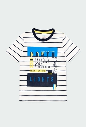 Knit t-Shirt striped for boy_1