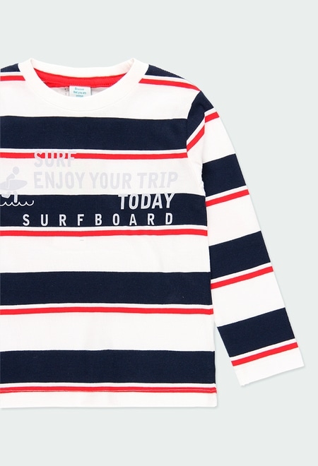 Knit t-Shirt striped for boy_4