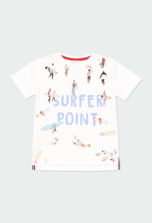 Knit t-Shirt "surfing" for boy_1