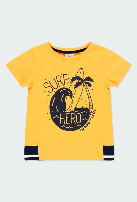Knit t-Shirt "surfing" for boy_1