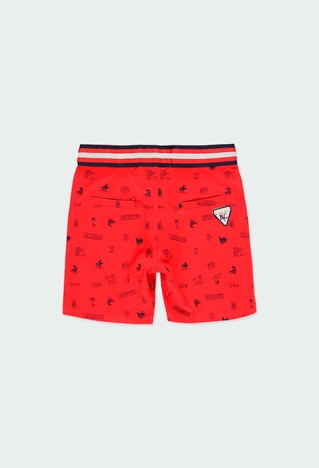 Knit bermuda shorts printed for boy_2