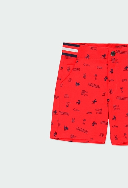 Knit bermuda shorts printed for boy_3