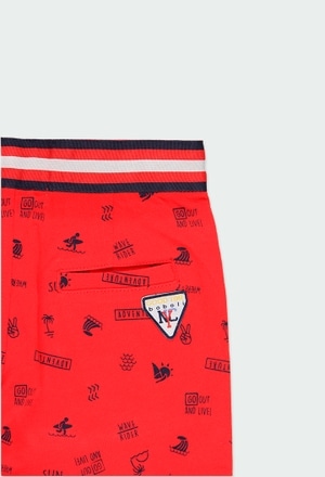 Knit bermuda shorts printed for boy_4