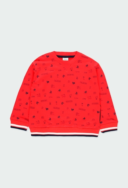 Fleece sweatshirt printed for boy_1
