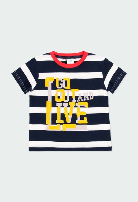 Knit t-Shirt striped for boy_1