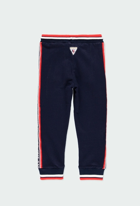 Fleece trousers with stripes for boy_2