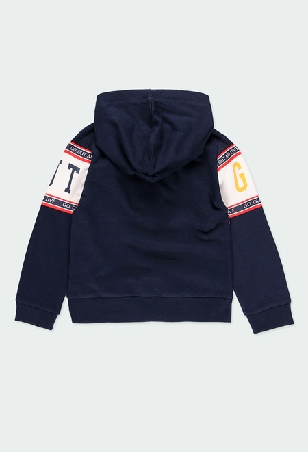 Fleece with hood sweatshirt for boy_3