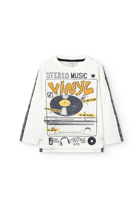 T-Shirt gestrickt "bbl music" für junge_1
