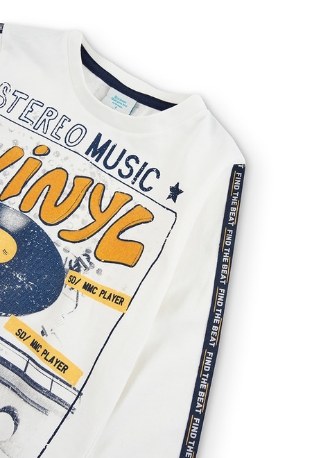 Knit t-Shirt "bbl music" for boy_3