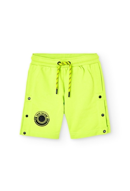 Fleece bermuda shorts for boy_1