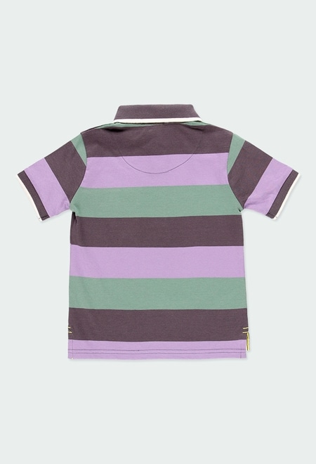 Knit polo striped for boy_2