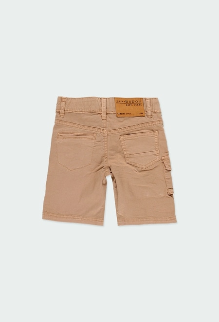 Stretch gabardine bermuda shorts for boy_2