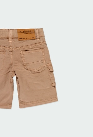 Stretch gabardine bermuda shorts for boy_4