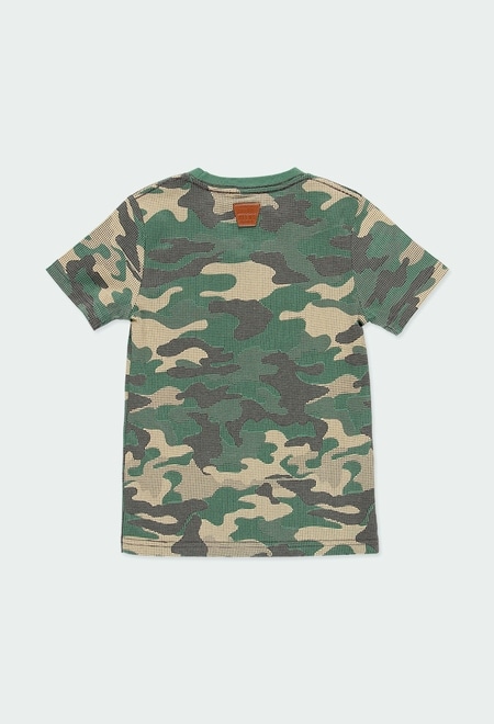 T-Shirt gestrickt camouflage für junge_3