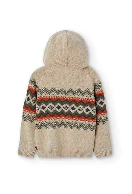 Pullover tricot com capuz para menino_7