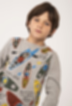 Knit t-Shirt with elbow patches for boy