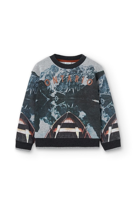 Fleece sweatshirt printed for boy_2