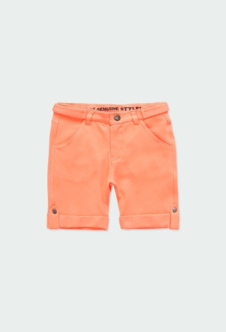 Fleece bermuda shorts for boy_1