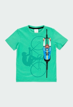 T-Shirt gestrickt "fahrrad" für junge_2