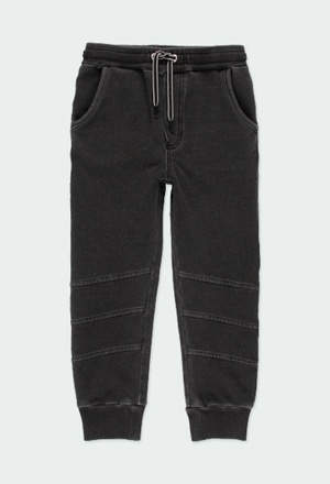 Fleece denim trousers for boy_1