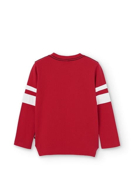 Knit t-Shirt with stripes for boy_2