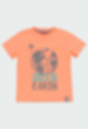 T-Shirt tricot flame pour garçon - organique