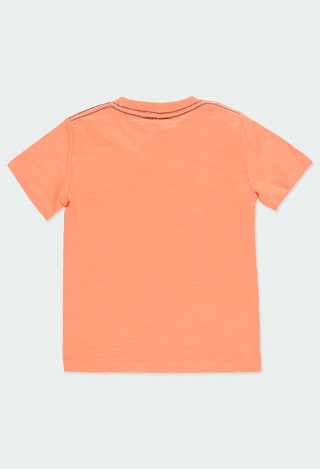 Knit t-Shirt flame for boy - organic_2