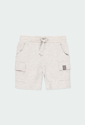 Fleece bermuda shorts for boy - organic_1