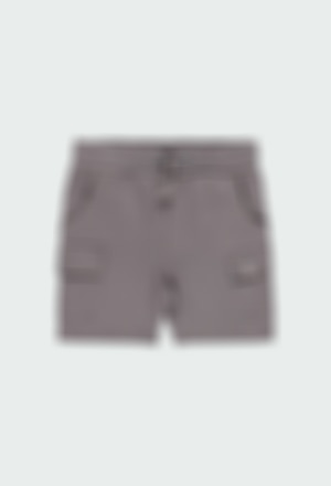 Fleece bermuda shorts for boy - organic
