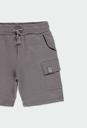 Fleece bermuda shorts for boy - organic_3