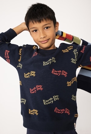 Fleece sweatshirt for boy - organic_1