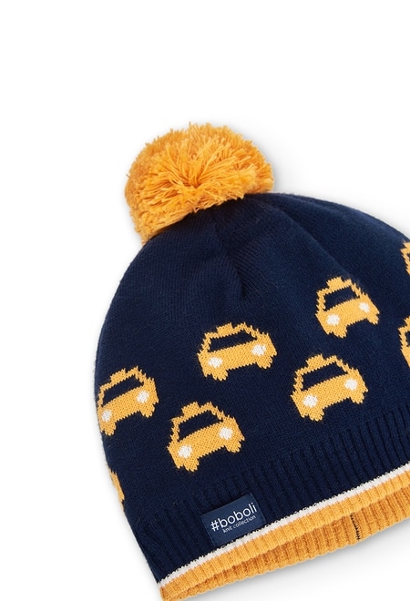 Knitwear hat cars for boy_3