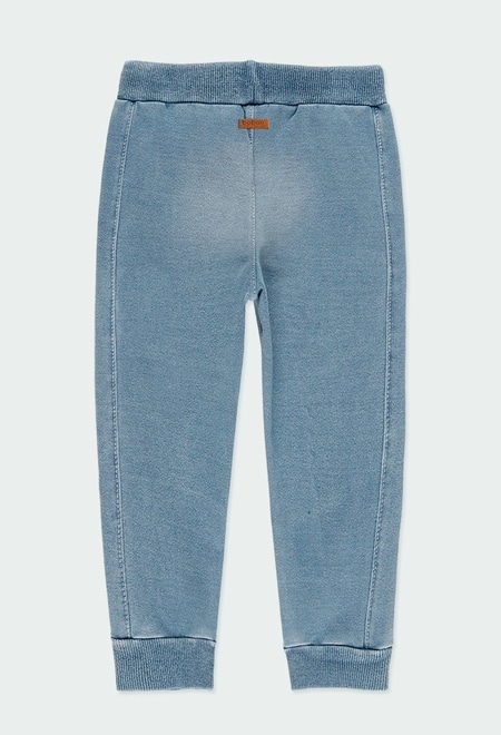 Fleece denim trousers for boy_2