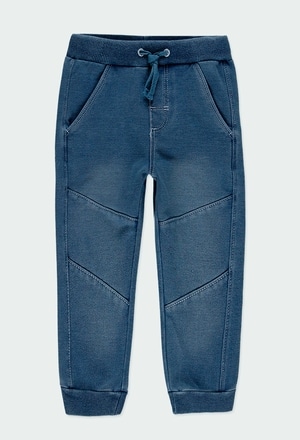 Fleece denim trousers for boy_1