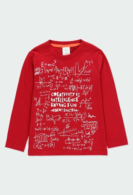 T-Shirt tricot basic imprimée Einstein pour garçon_1