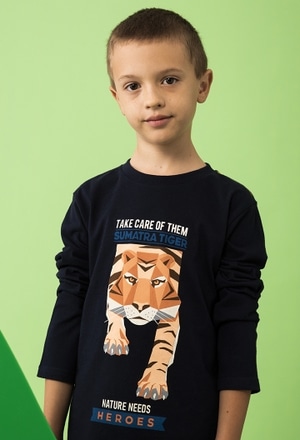 Knit t-Shirt basic for boy_1