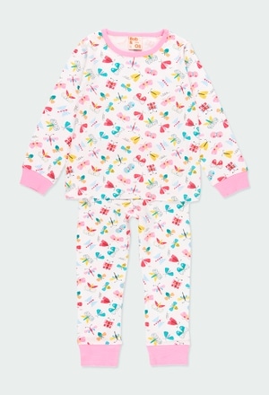 Pyjama "papillons" pour fille - organique_1