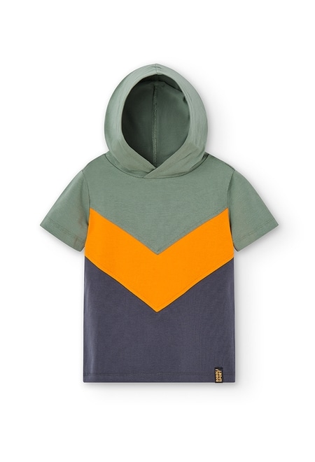 Knit t-Shirt hooded for boy_5