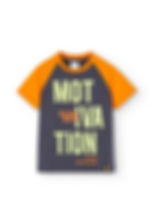Knit t-Shirt bicolour for boy