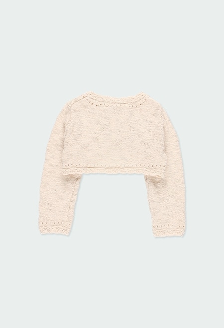 Boléro tricoté pour bébé fille_2