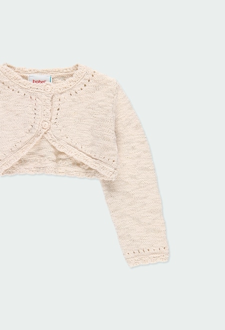 Bolero tricot para o bebé menina_3
