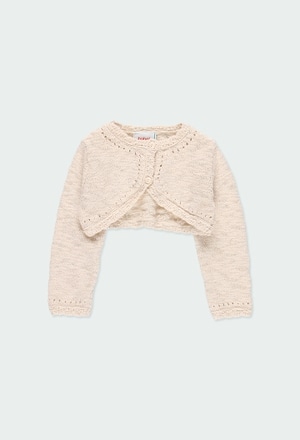 Boléro tricoté pour bébé fille_1