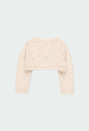Boléro tricoté pour bébé fille_2