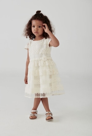 Tulle dress embroidery for baby girl_1