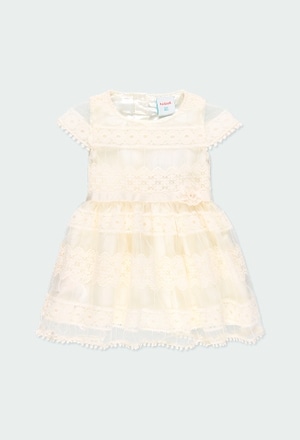 Tulle dress embroidery for baby girl_2